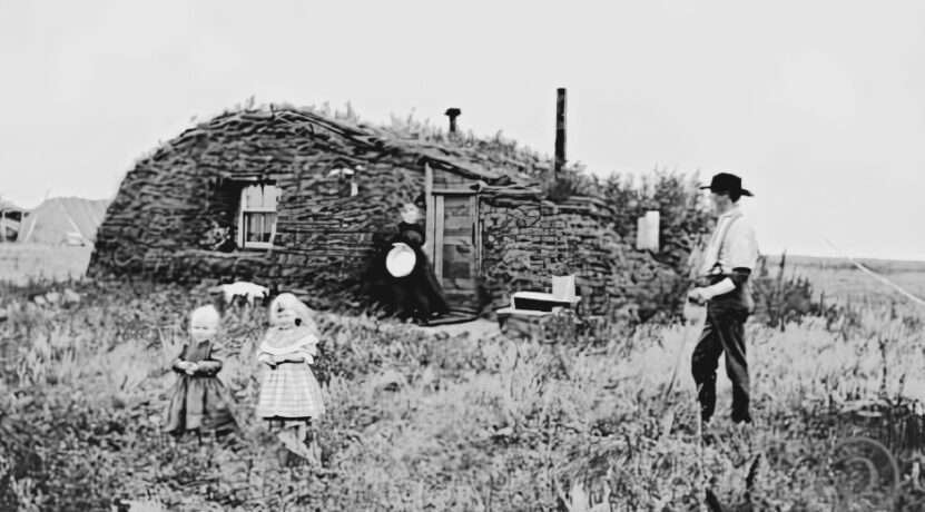 First American homesteader